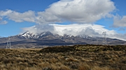 Ruapehu 2.796m und Ngauruhoe2.291m